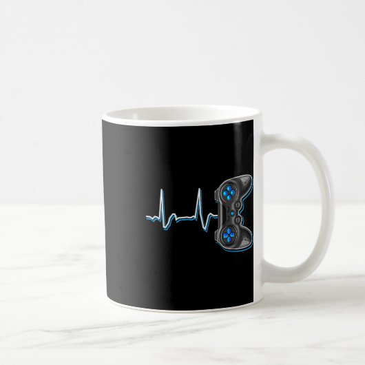 Mug Video Gamer Heartbeat Video Game Controller Cadeau (Droite)