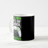 Mug Video Gamer Student 100th Day Teacher 100 Days Of  (Devant gauche)