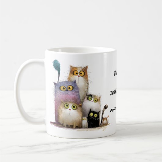 Mug Vidéos de mon chat mignon (Gauche)