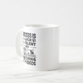 Mug Vidéos de succès contre chats - Drôle Motivationne (Devant gauche)