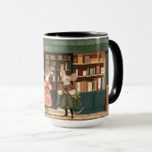Mug Vie à Mice Town - Amateurs de livres Chitchat (Devant droit)