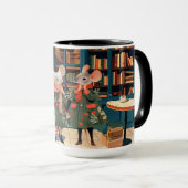 Mug Vie à Mice Town - Amateurs de livres Chitchat (Devant droit)