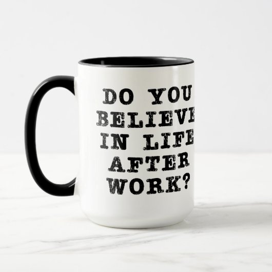 Mug Vie après le travail (Gauche)