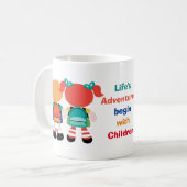 Mug Vie aventure avec enfants (Devant gauche)