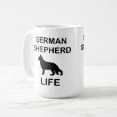 Mug vie de berger allemand (Devant gauche)