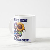 Mug Vie de chats mignonne trop courte pour les chausse (Devant gauche)