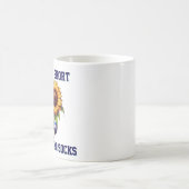 Mug Vie de chats mignonne trop courte pour les chausse (Centre)