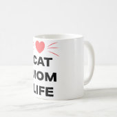 Mug Vie de Maman de Chat (Devant droit)