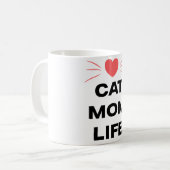 Mug Vie de Maman de Chat (Devant gauche)