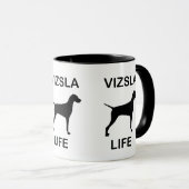 Mug vie de vizsla (Devant droit)