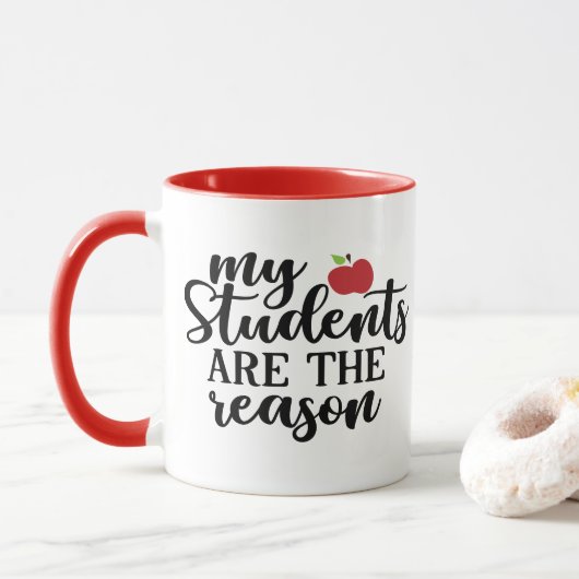 Mug #vie d'enseignant | Mes Étudiants Sont Le Motif De (Avec donut)