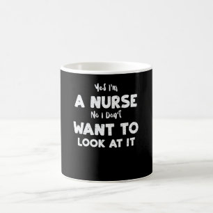 Mug Vie d'infirmière Oui je suis infirmière Non je ne