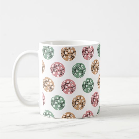 Mug Vie Géométrique Nature Motif Art (Gauche)