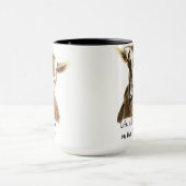 Mug Vie meilleure à la ferme, chèvre, animal, amusemen (Centre)