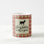 Mug Vie Meilleure Avec Plaid De Chèvre (Centre)
