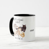 Mug Vie mignonne sans chats Personnalisé (Devant gauche)