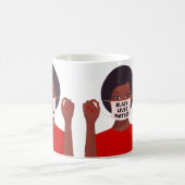 Mug vie noire histoire histoire afro covid masque femm (Centre)