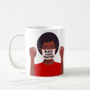 Mug vie noire histoire histoire afro covid masque femm