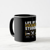 Mug Vie Sur Un Architecte Étudiant En Architecture Emp (Devant gauche)