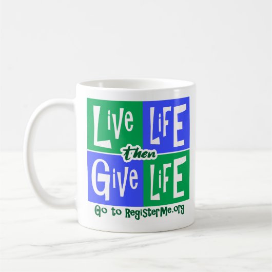 Mug Vie vive puis vie (Gauche)