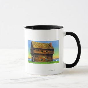 Mug Vieil extérieur de blockhaus de champ de bataille