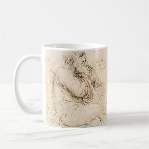 Mug Vieil homme et croquis d'eau de Léonard de Vinci