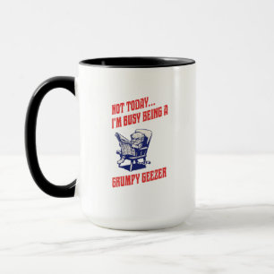 Mug Vieil Homme Grincheux Occupé