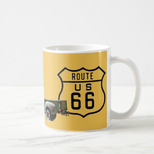 Mug Vieil or américain de camion de l'itinéraire 66