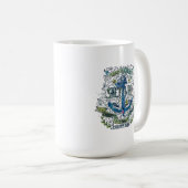 Mug Vieille affiche d'Ancre de marin (Devant droit)