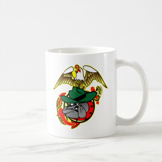 Mug Vieille Ancre de bouledogue de Skool Eagle (Droite)
