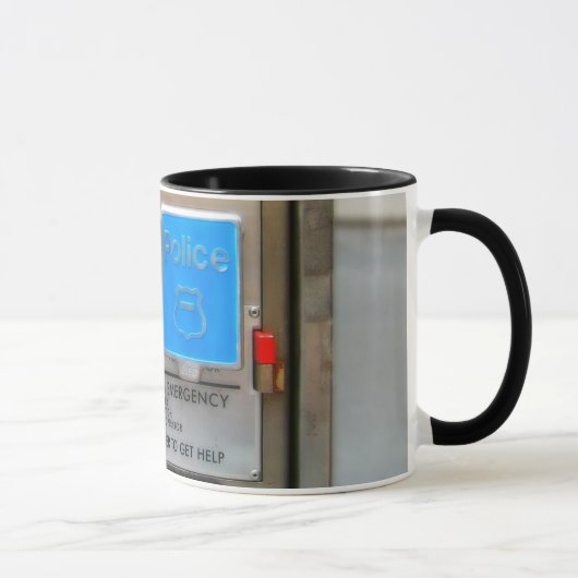 Mug Vieille boîte d'appel d'urgence (Droite)