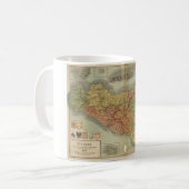 Mug Vieille carte de la Sicile à partir de 1900 (carta (Devant gauche)
