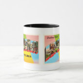 Mug Vieille carte postale de Vintage voyage de (Centre)