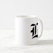 Mug Vieille lettre anglaise faite sur commande de (Devant droit)
