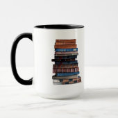 Mug Vieille pile de livre-avec citation (Gauche)