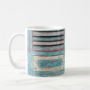 Mug vieille porte vintage en bois