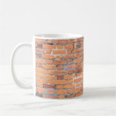 Mug Vieille texture rouge de mur de briques (Gauche)