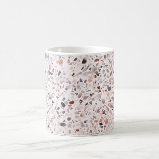 Mug Vieille texture terrazzo, motif d'hamper. (Centre)