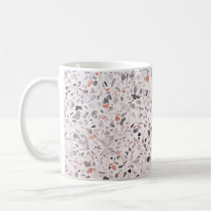 Mug Vieille texture terrazzo, motif d'hamper.