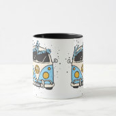 Mug Vieille voiture - bleu (Centre)