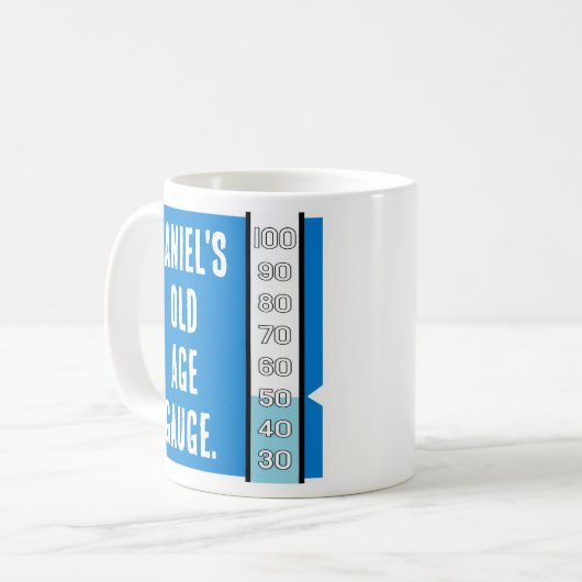 Mug Vieillesse Gage 50e anniversaire (Devant gauche)