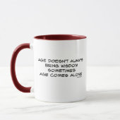 Mug Vieillissement avec la sagesse ? (Gauche)