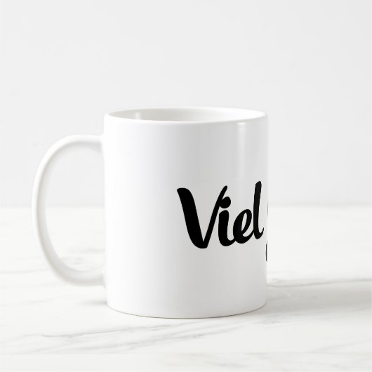 Mug Viel Glück | Bonne chance Langue Allemande (Gauche)