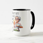 Mug Vielle Dame drôle (Devant droit)