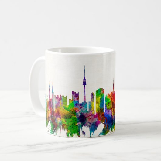 Mug Vienne Autriche Skyline (Devant gauche)