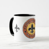 Mug Viens Holla ! Logo Fleur-de-lis Circle (Devant gauche)