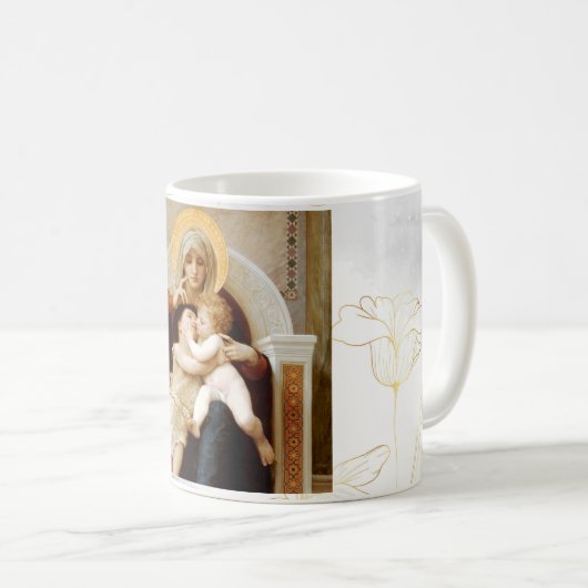 Mug Vierge avec enfant & Jean le Baptiste, Bouguereau (Devant droit)