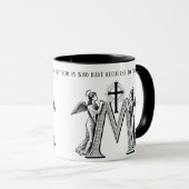 Mug Vierge catholique Marie Croix-Angels Prière Religi (Devant droit)