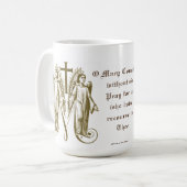 Mug Vierge catholique Marie Croix-Angels Prière Religi (Devant gauche)
