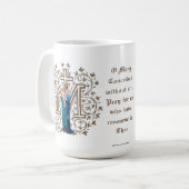 Mug Vierge catholique Marie Croix de Jésus Prière reli (Devant gauche)